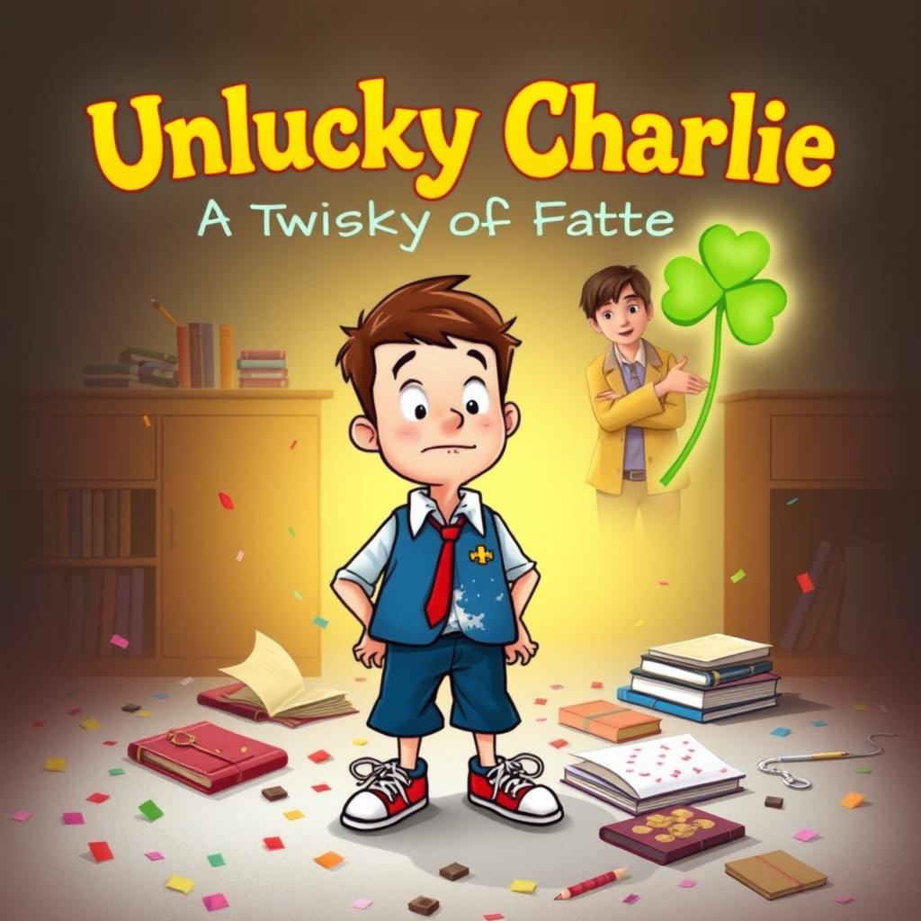 Book cover for 'Unlucky Charlie: A Twist of Fate'