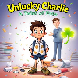 Book cover for 'Unlucky Charlie: A Twist of Fate'