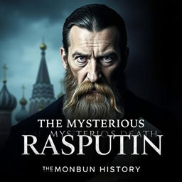 A YouTube thumbnail for a video titled 'The Mysterious Death of Rasputin: The Monk Who Defied History'