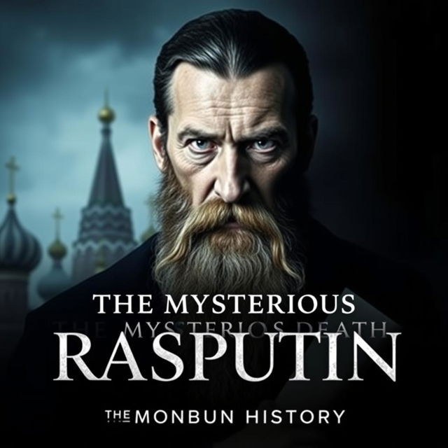 A YouTube thumbnail for a video titled 'The Mysterious Death of Rasputin: The Monk Who Defied History'