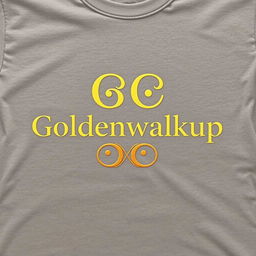 "Goldenwakup Monogram" featuring the text "Goldenwakup" designed using the Goldenwakup font