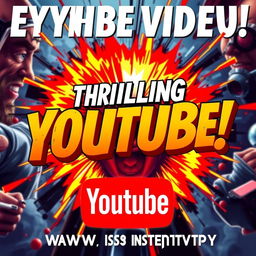 thrilling and eye-catching YouTube video thumbnail, featuring a bold and dynamic design with vivid colors, an intriguing focal point, and enticing text overlay