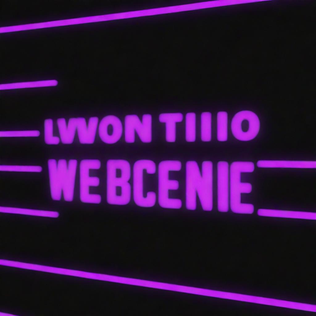 A striking neon purple styled headline