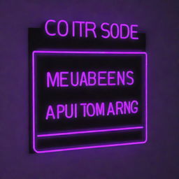 A striking neon purple styled headline