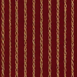 Golden chains crisscrossing on a rich red background