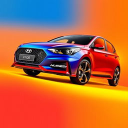 Hyundai i20 N Line, a sporty and dynamic hatchback, showcased in a vibrant and eye-catching setting