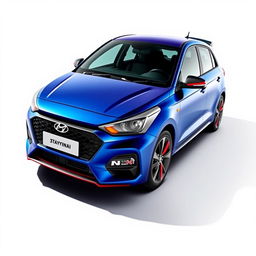 Hyundai i20 N Line, a sporty and dynamic hatchback, showcased in a vibrant and eye-catching setting