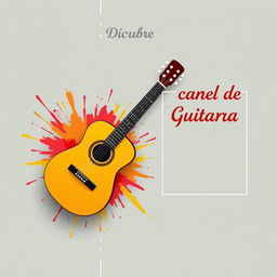 Miniatura atractiva para un video de presentación de tu canal de música especializado en guitarra