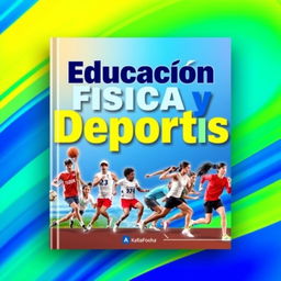 A vibrant and dynamic book cover dedicated to physical education and sports