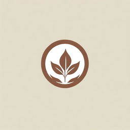 Create a sophisticated combination logo blending our official logo with elements inspired by nature such as leaves, trees and earthy tones, projecting an aura of organic elegance.