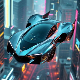 A highly advanced flying car design showcasing the pinnacle of futuristic innovation