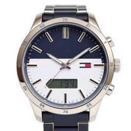 A high-end Tommy Hilfiger watch featuring a stylish and modern design