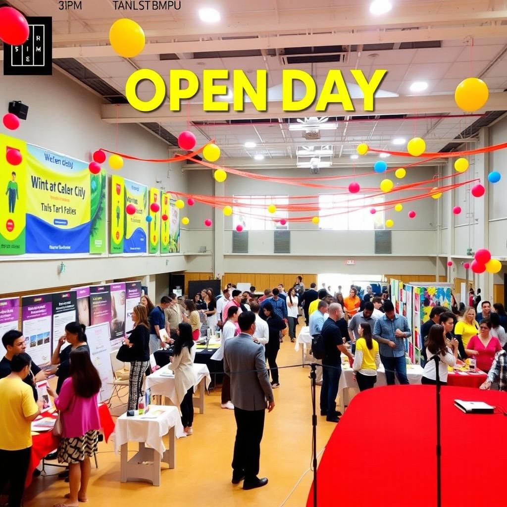 An open day event on September 1st at 3:00 PM