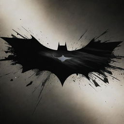 A Batman: The Dark Knight Rises poster illustrating a fallen hero, symbolized by a fractured Bat-Signal, implying the breakdown of an icon.