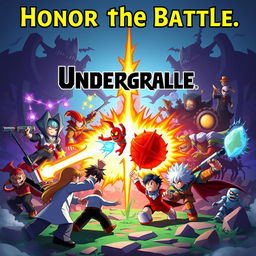 Epic poster combining Roblox and Undertale Battlegrounds