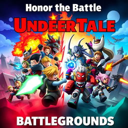 Epic poster combining Roblox and Undertale Battlegrounds