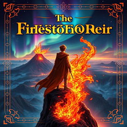 A fantasy book cover titled 'The Firestorm Heir'