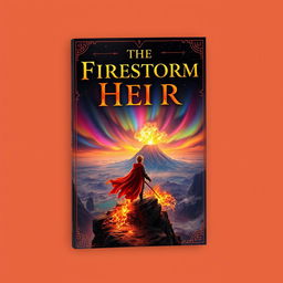 A fantasy book cover titled 'The Firestorm Heir'