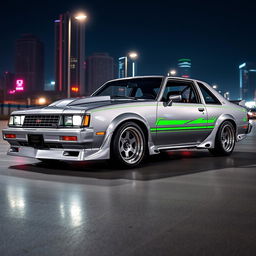 A 1990 Chevrolet Nova, beautifully tuned and modified for a modern performance edge