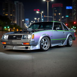 A 1990 Chevrolet Nova, beautifully tuned and modified for a modern performance edge