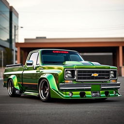 A customized 1978 Chevrolet Chevy, featuring dynamic tuning and custom modifications