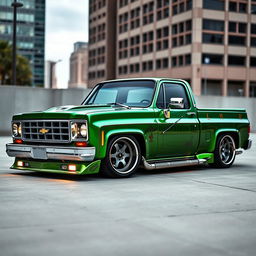 A customized 1978 Chevrolet Chevy, featuring dynamic tuning and custom modifications