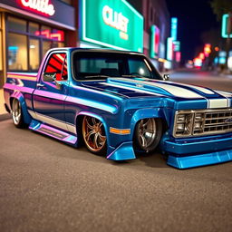 A 1978 Chevrolet Chevy with a stunning custom tuning