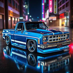 A 1978 Chevrolet Chevy with a stunning custom tuning