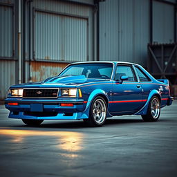 A meticulously tuned 1985 Chevrolet Nova, exhibiting an eye-catching and sporty design