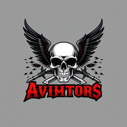 Design a heavy metal band t-shirt logo with the text '9