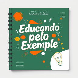 A creatively organized cover design for a 2025 planner of EEEP Maria Ângela da Silveira Borges