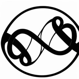 Design a logo featuring the letters 'S' and 'S' intertwined to form an infinity symbol, with the entire design enclosed in an infinity circle that also incorporates a camera.