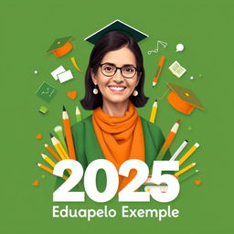 An artistic representation for 2025 featuring EEEP Maria Ângela da Silveira Borges