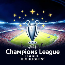 A captivating YouTube thumbnail for the Champions League