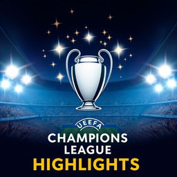 A captivating YouTube thumbnail for the Champions League