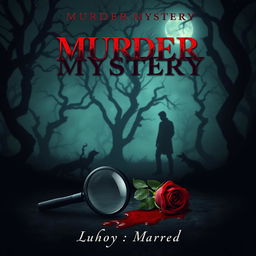 A suspenseful and intriguing murder mystery book cover