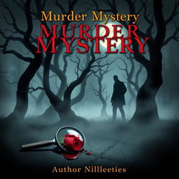 A suspenseful and intriguing murder mystery book cover