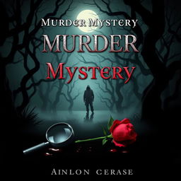 A suspenseful and intriguing murder mystery book cover