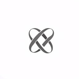 Design a logo with letters 'S' intertwined in the shape of an infinity symbol, enclosed by an infinity circle that also represents a camera.