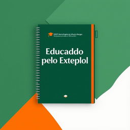 A cover design for the 2025 planner of EEEP Maria Ângela da Silveira Borges, featuring the phrase "Educando pelo Exemplo"