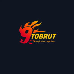 A creative and dynamic logo design for "9A TOBRUT" with the phrases "kelas lain boleh panas kitamah gaya bebas" and "beda kelas ngapain dibahas"