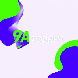 A dynamic and bold logo design for "9A TOBRUT"