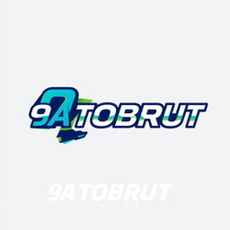 A dynamic and bold logo design for "9A TOBRUT"