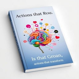 A book cover featuring the title "Minds that Groan, Actions that Transform" prominently displayed