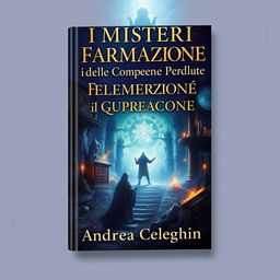 A captivating book cover design for "I Misteri della Formazione e il Segreto delle Competenze Perdute"