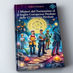 A captivating book cover featuring the title "I Misteri della Formazione e il Segreto delle Competenze Perdute" prominently at the top