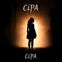 A powerful silhouette of a young woman with CIPA (Congenital Insensitivity to Pain with Anhidrosis), standing at the edge of a shadowy street