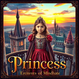 A captivating novel cover featuring a young girl newly transmigrated into the role of a princess