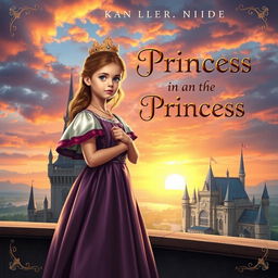 A captivating novel cover featuring a young girl newly transmigrated into the role of a princess