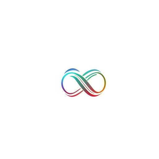 Create a logo with two 'S' letters forming an infinity symbol, wrapped within an infinity shaped circle that mimics a camera